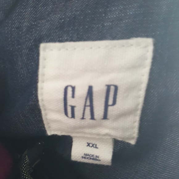 GAP green cotton/jean blazer size XXL - Picture 5 of 6